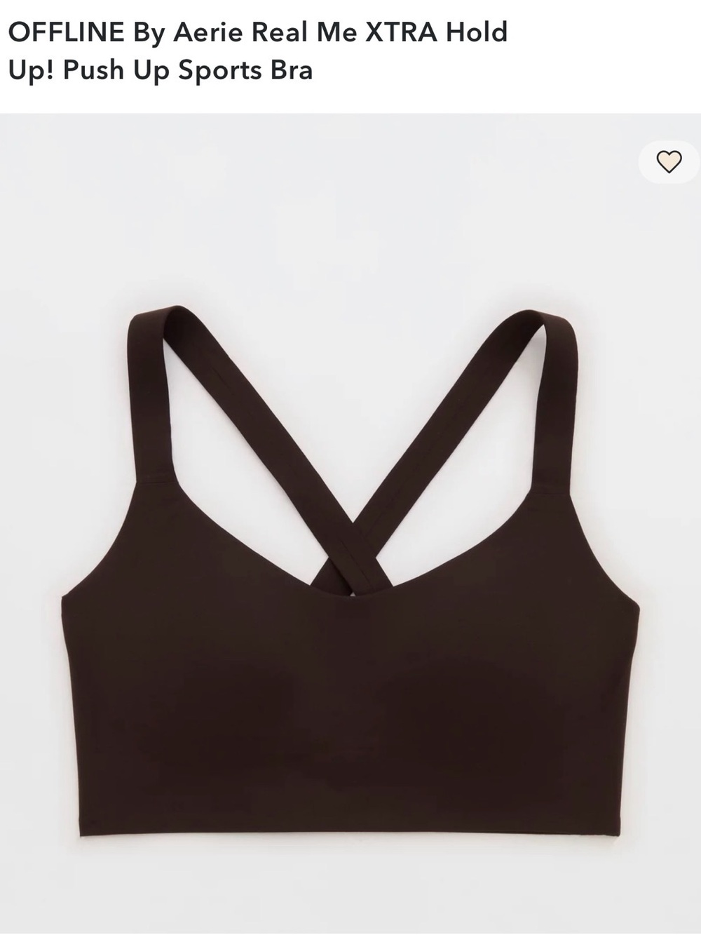 NWT: Real Me XTRA Hold Up! Push Up Sports Bra — Lilac